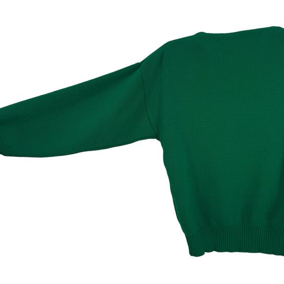 Traditional Craft Irish V Neck Sweater Kids 7-8 Celtic St Pattys Day Green - Picture 6 of 12